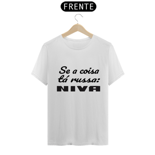Nome do produto Camiseta Quality - Tá Russo: NIVA BLACK