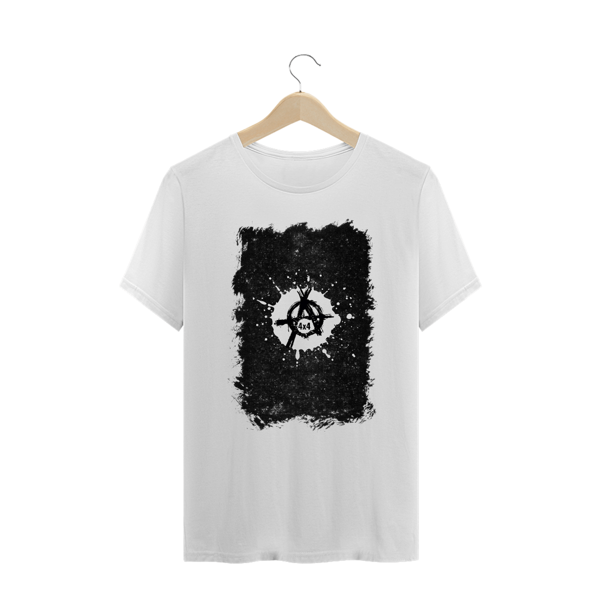 Nome do produto: Camiseta Plus Size - Anarkia4x4 Fundo Preto