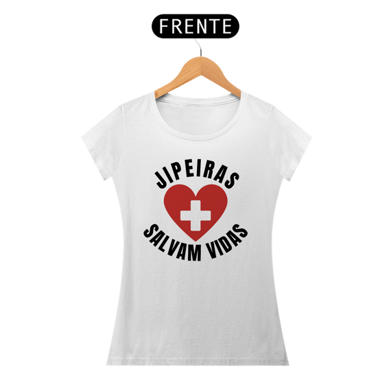 Baby Look Quality - Jipeiras Salvam Vidas -Branca