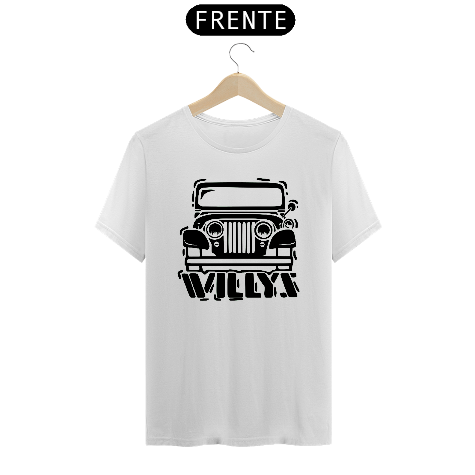 T-Shirt Quality - Jeep Willys Black