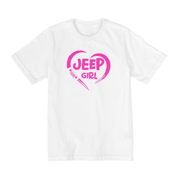 Camiseta Infantil - Jeep Girl - 10 a 14 Anos