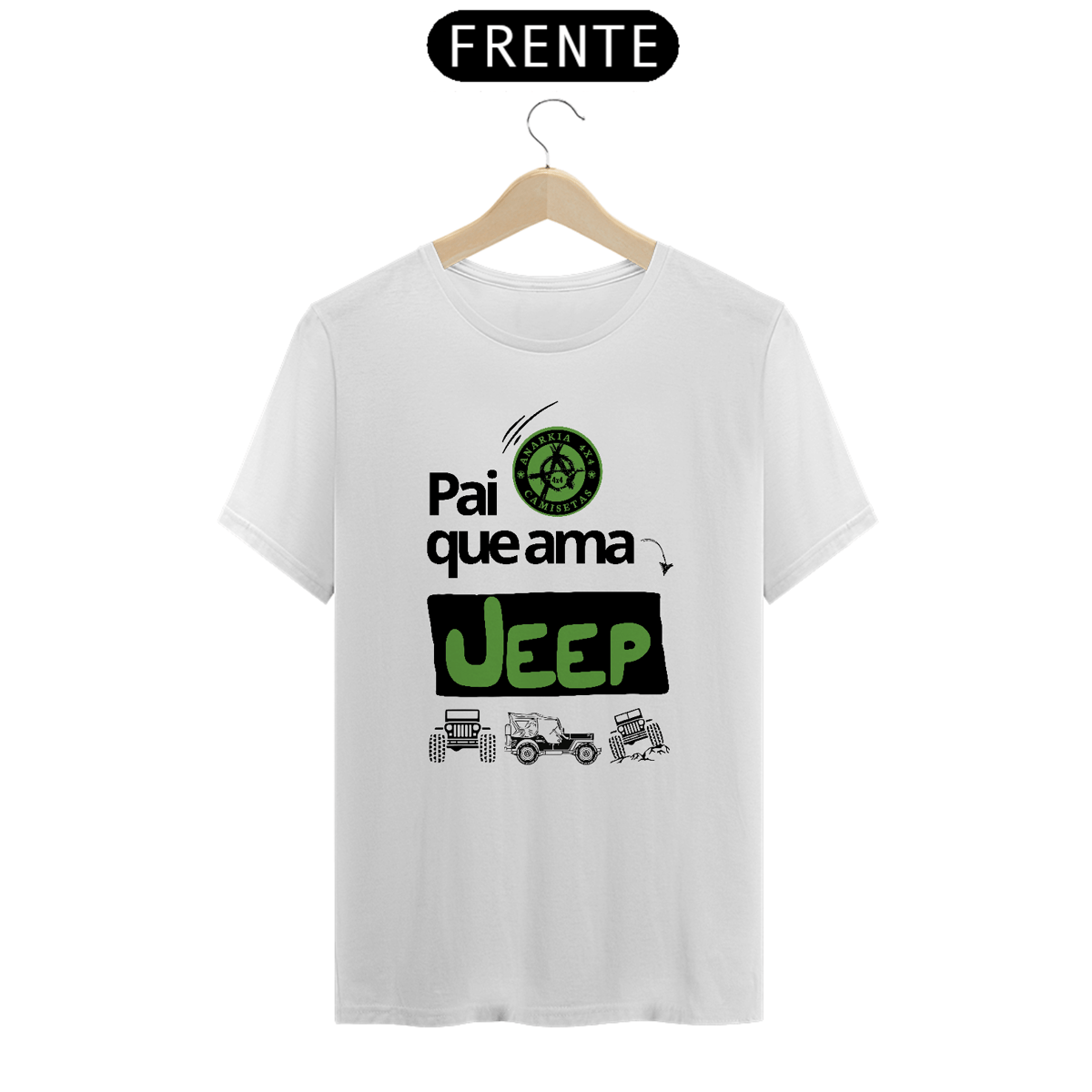 Nome do produto: Camiseta Quality - Pai ama Jeep