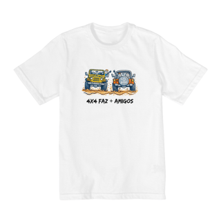 Nome do produto Camiseta Infantil 4x4 faz Amigos - 10 a 14 Anos