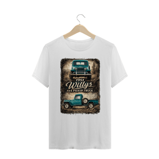 Nome do produto Camiseta Plus Size - F75 1951 Willys 4×4 Pickup Truck