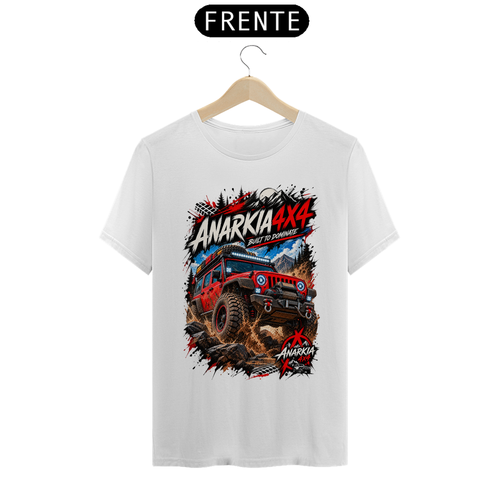 Camiseta Quality - Jeep Wrangler Red