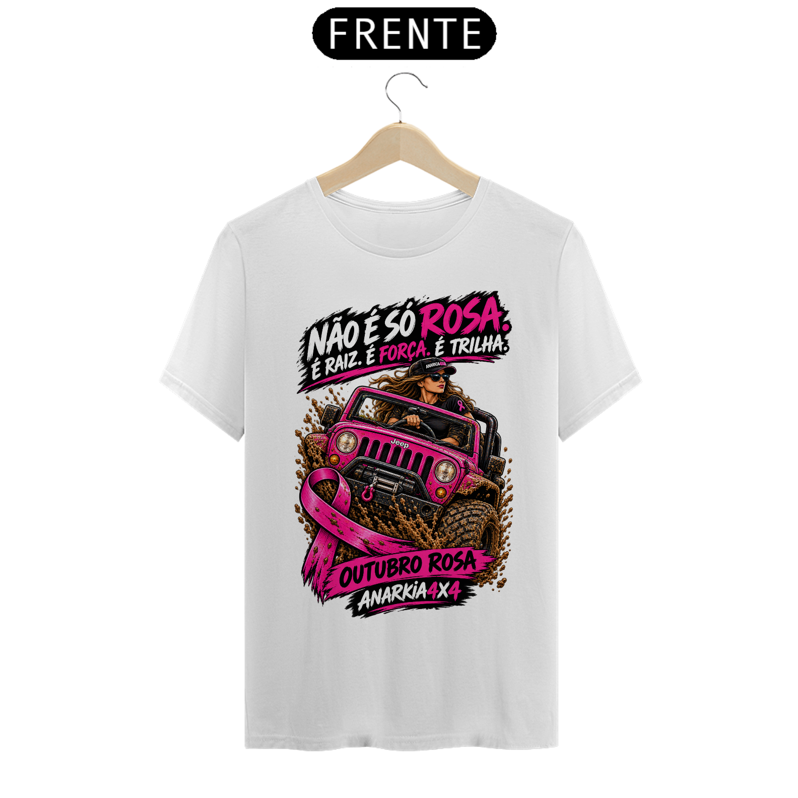 Nome do produto: Camiseta Quality - Jeep Outubro Rosa