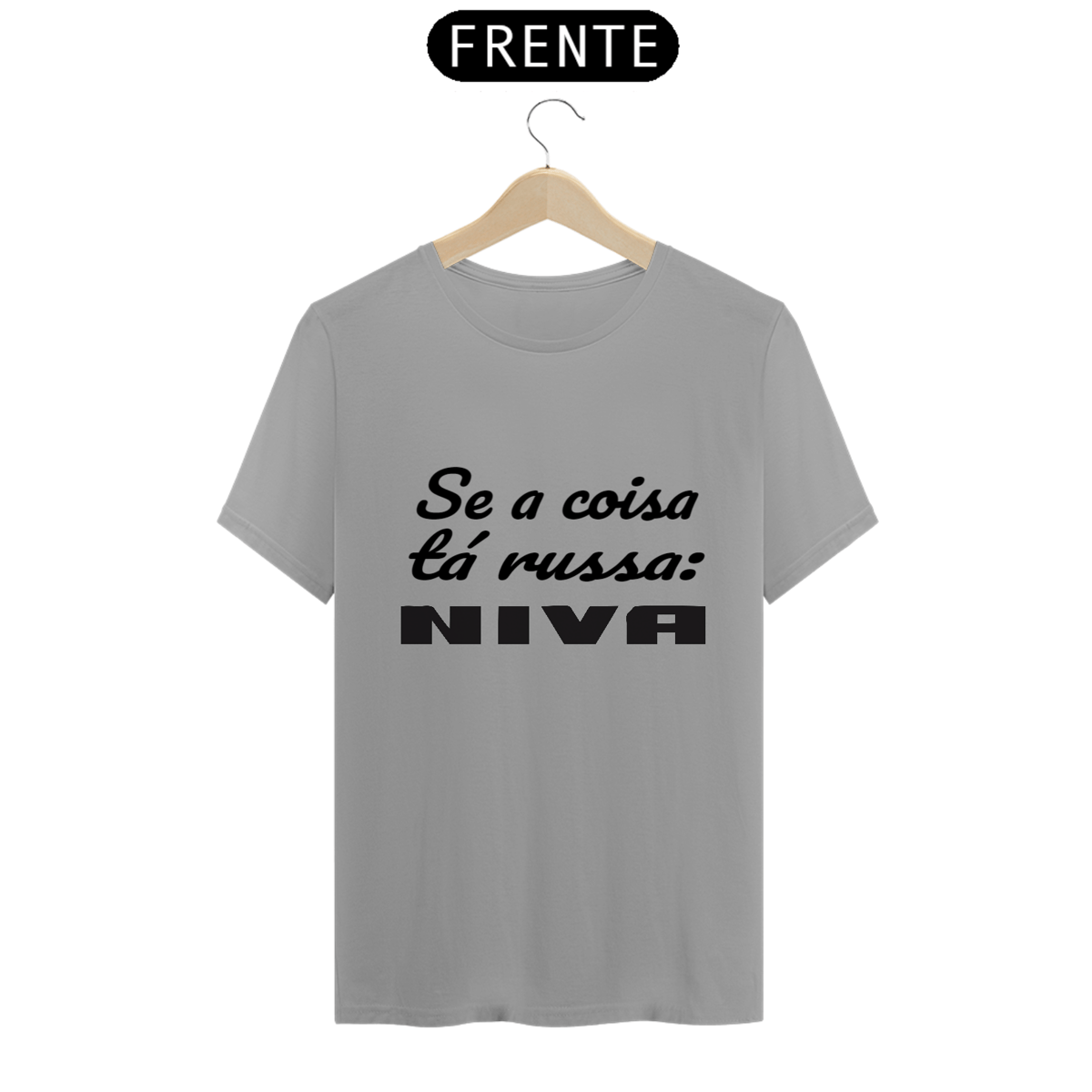 Nome do produto: Camiseta Quality - Tá Russo: NIVA BLACK