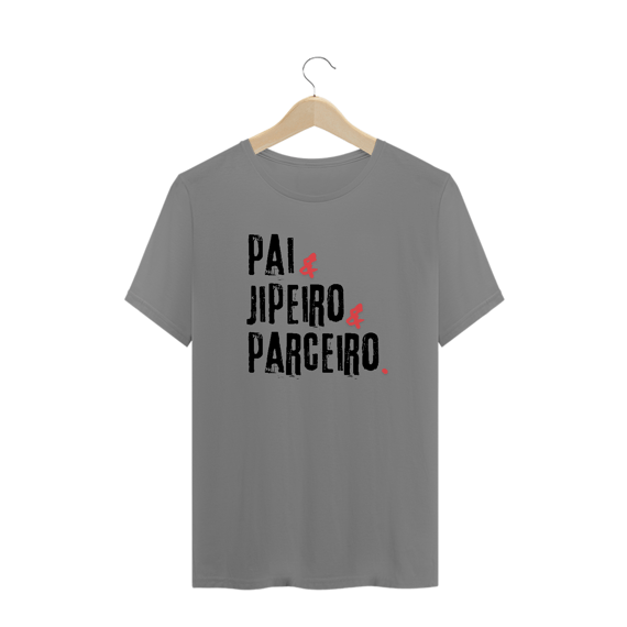 Camiseta Plus Size - Pai & Jipeiro & Parceiro