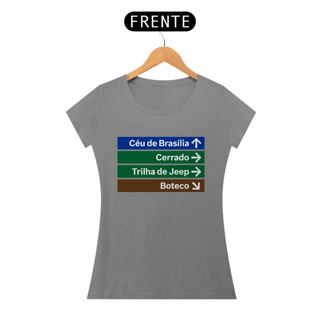 Nome do produto Baby Look Sinalizando - Brasília