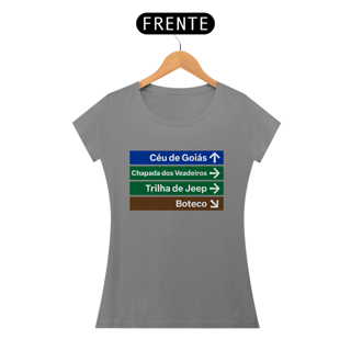 Nome do produto Baby Look Sinalizando - Goiás