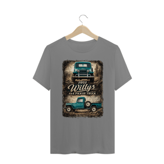 Nome do produto Camiseta Plus Size - F75 1951 Willys 4×4 Pickup Truck