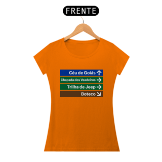 Nome do produto Baby Look Sinalizando - Goiás