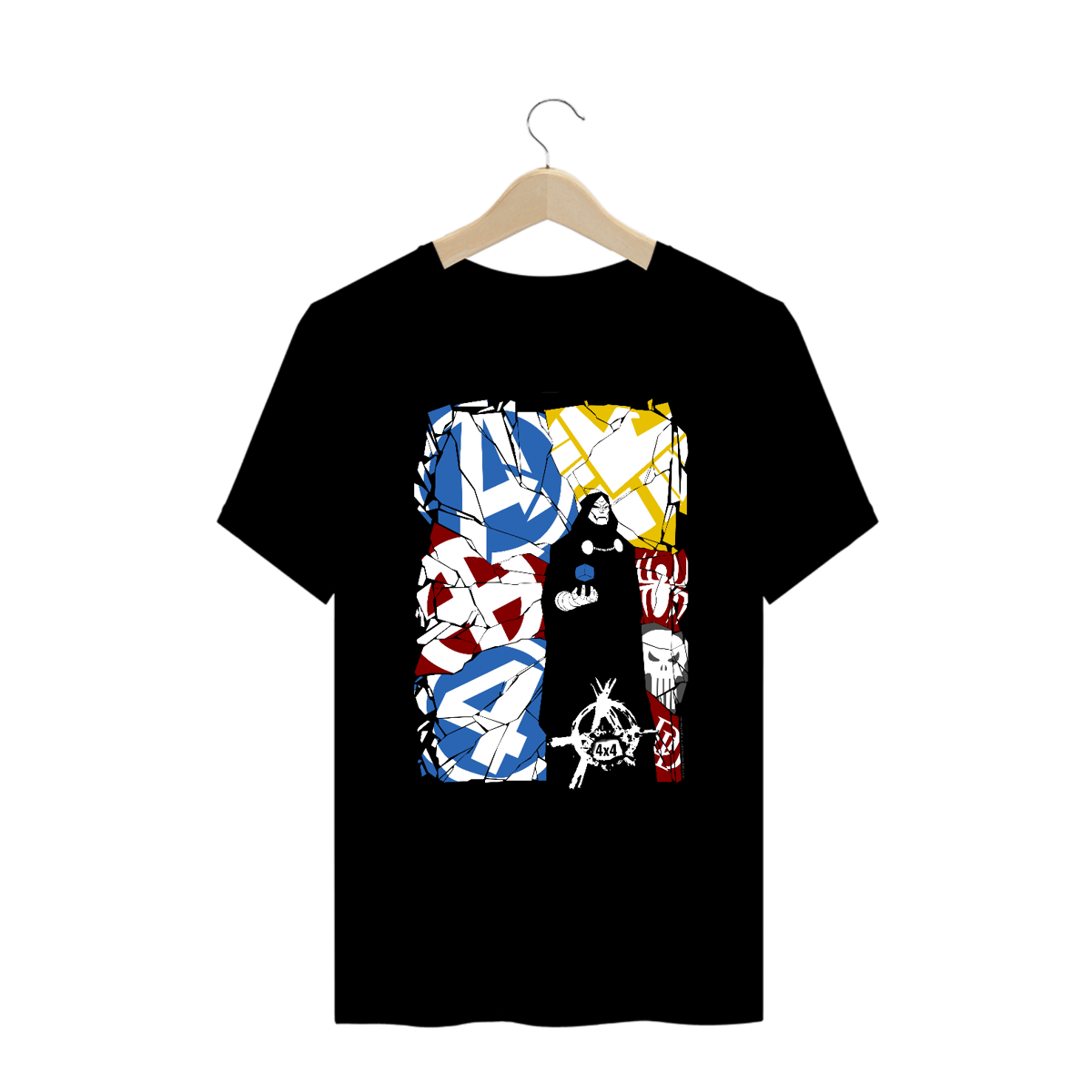 Nome do produto: Camiseta Plus Size - Esqueleto 4x4