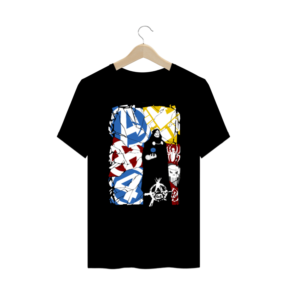 Camiseta Plus Size - Esqueleto 4x4