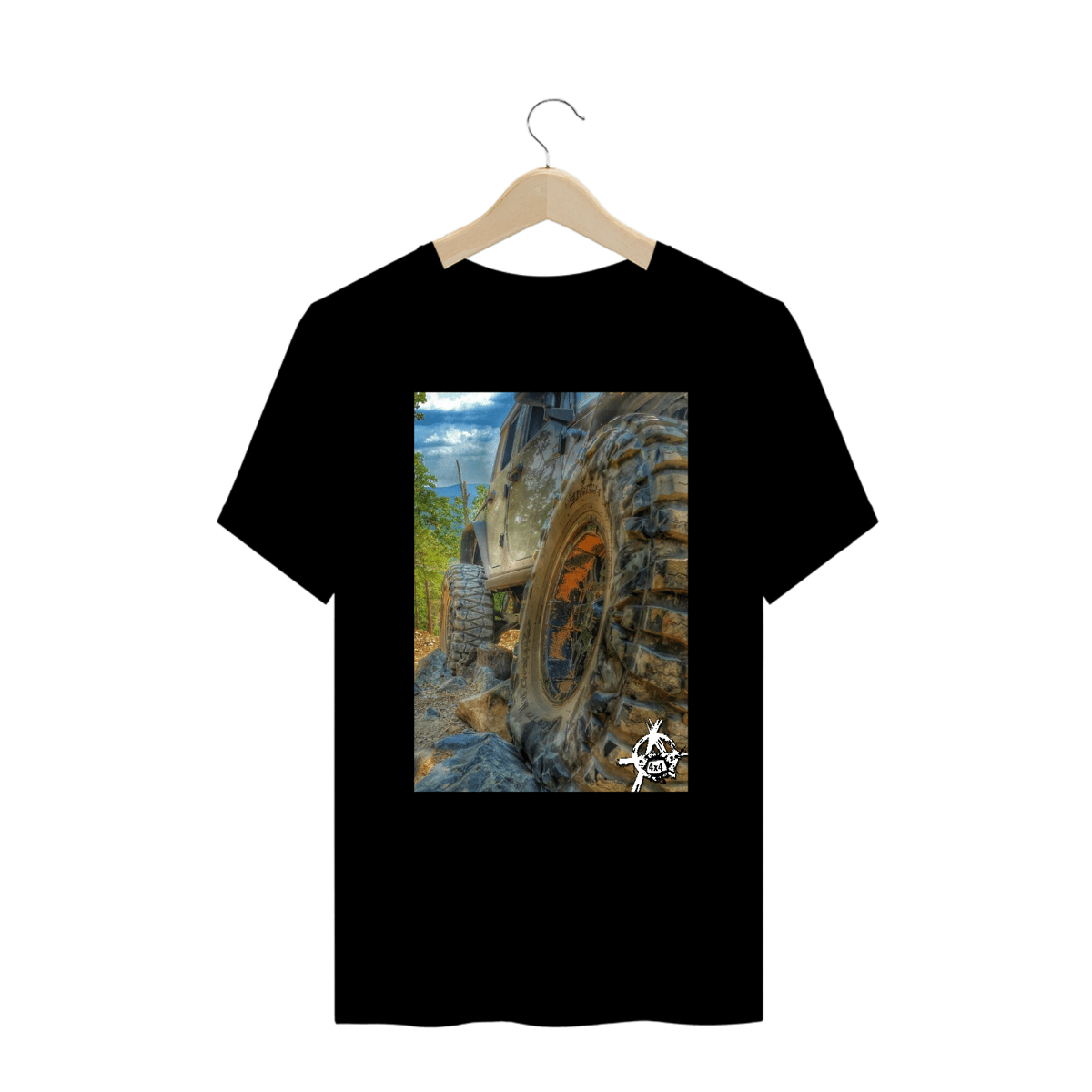 Nome do produto: Camiseta Plus Size - Roda Anarkia