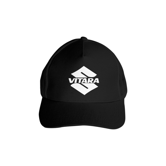 BONÉ Americano Com Tela - Logo Vitara Branco