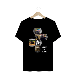 Nome do produto Camiseta Plus Size - Jeep Life Anarkia 4x4