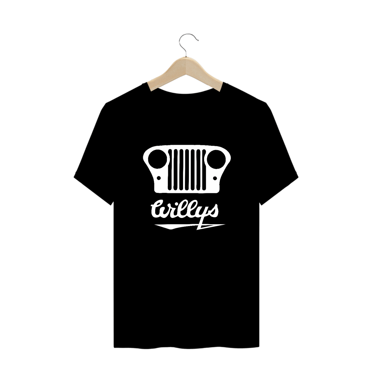 Nome do produto: Camiseta Plus Size - Grade Willys Branca