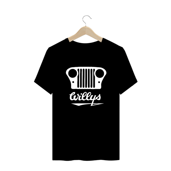 Camiseta Plus Size - Grade Willys Branca