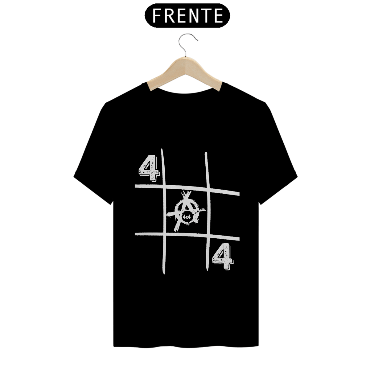 Nome do produto: Camiseta Quality - Anarkia Jogo/Velha Branco