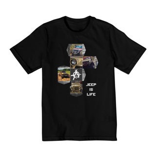 Nome do produto Camiseta Infantil - Jeep is Life - 10 a 14