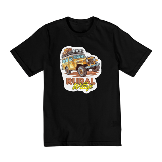 Camiseta Infantil - Rural Willys - 10 a 14 Anos