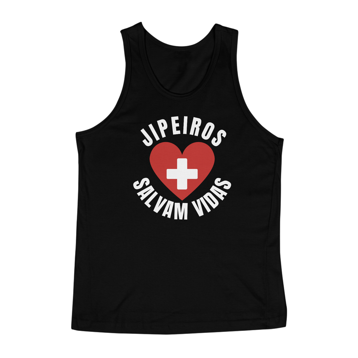 Nome do produto: Camiseta Regata - Jipeiros Salvam - Black