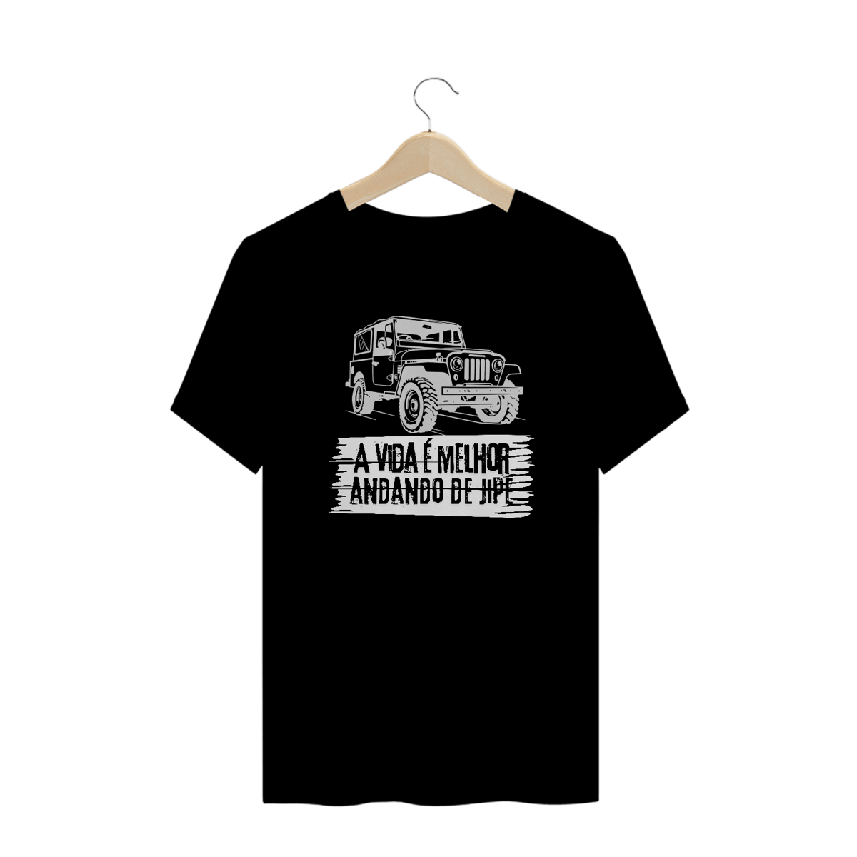 Nome do produto: Camiseta Plus Size - Vida Melhor - Black