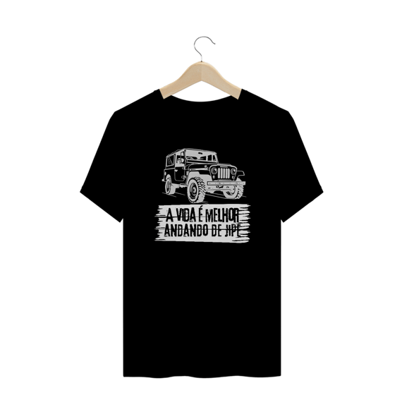 Camiseta Plus Size - Vida Melhor - Black