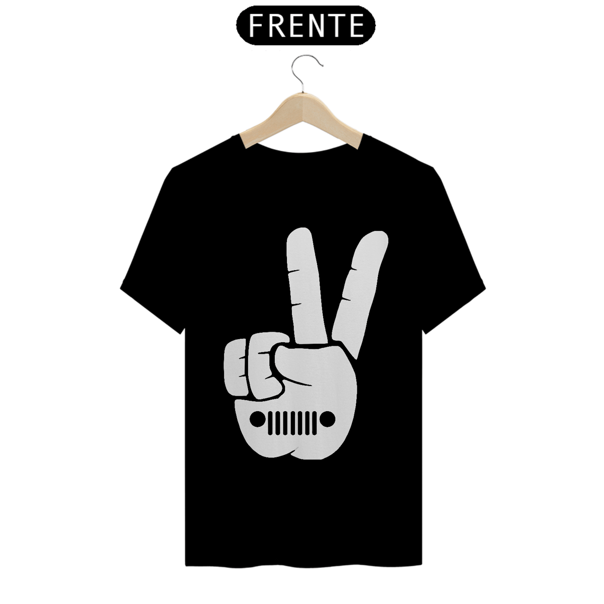 Nome do produto: Camiseta Quality - Hand White Jeep