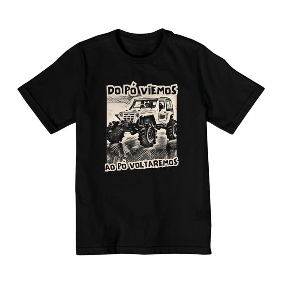 Camiseta Infantil 02 a 08 Anos  - Troller Antigo  - Do Pó Viemos