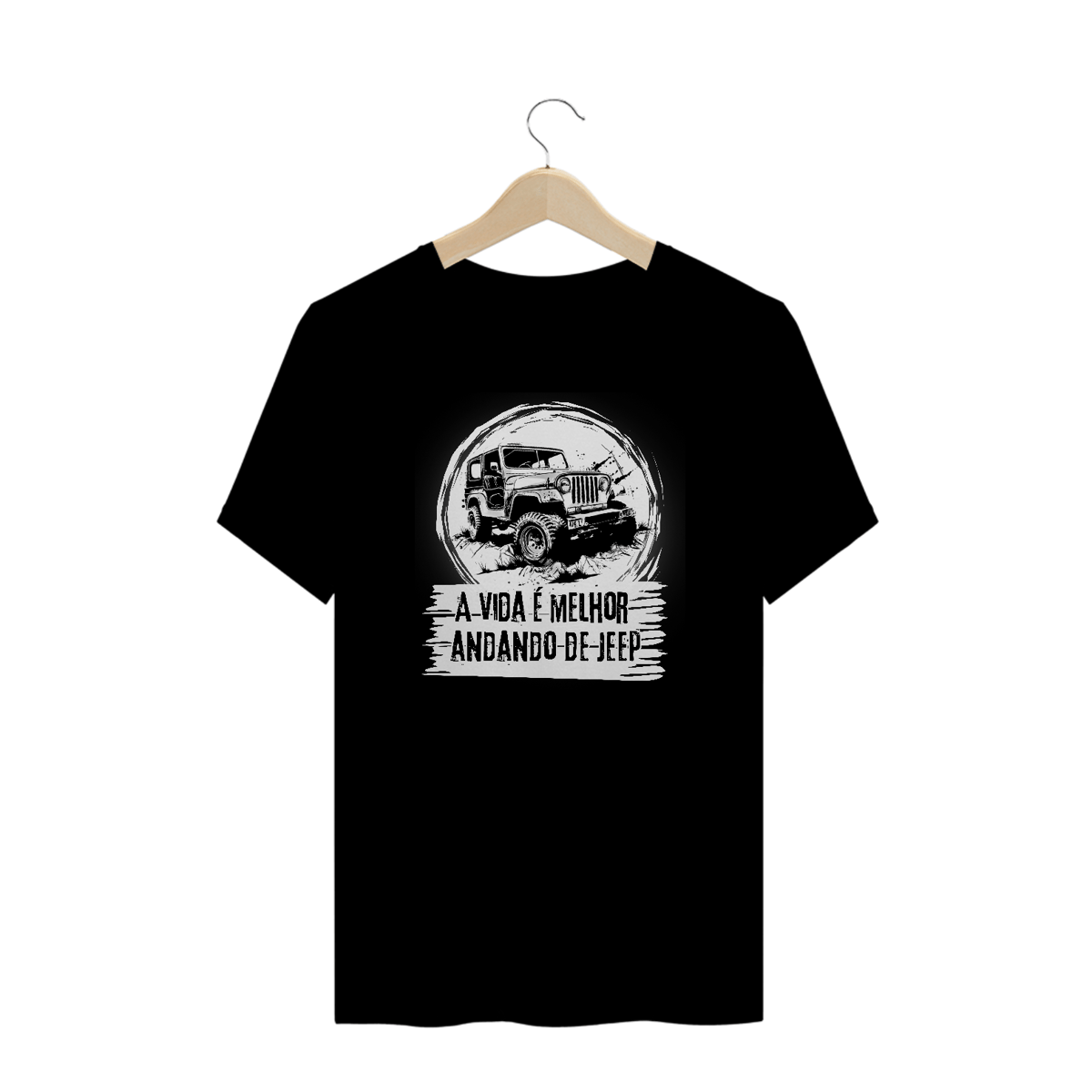 Nome do produto: Camiseta Plus Size - Vida de Jeep