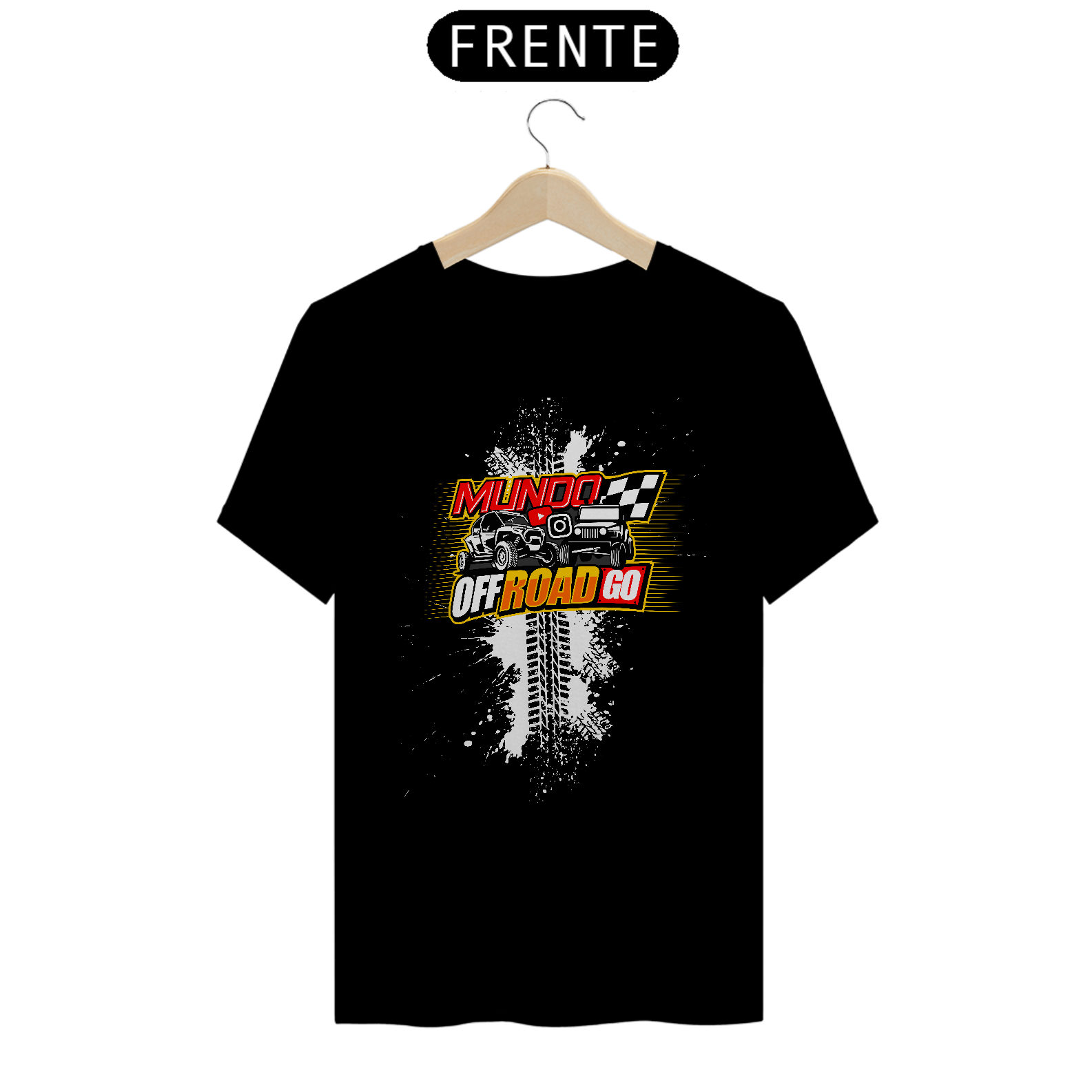 Camisa Mundo Off Road - Estampa Branca