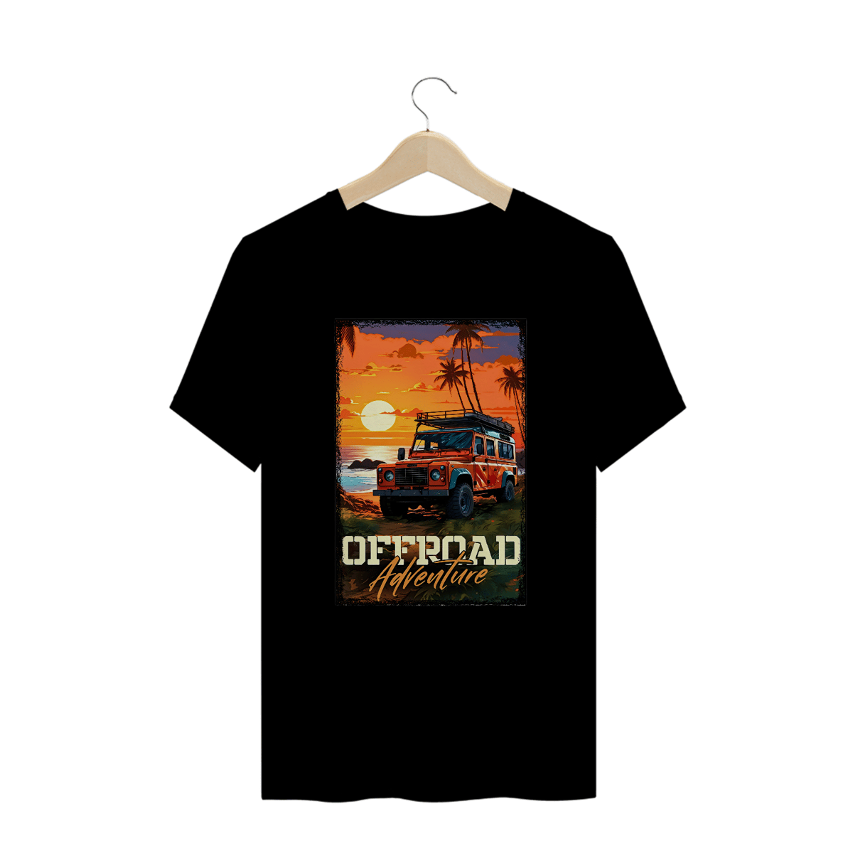 Nome do produto: Camiseta Plus Size - Land Rover Off Road