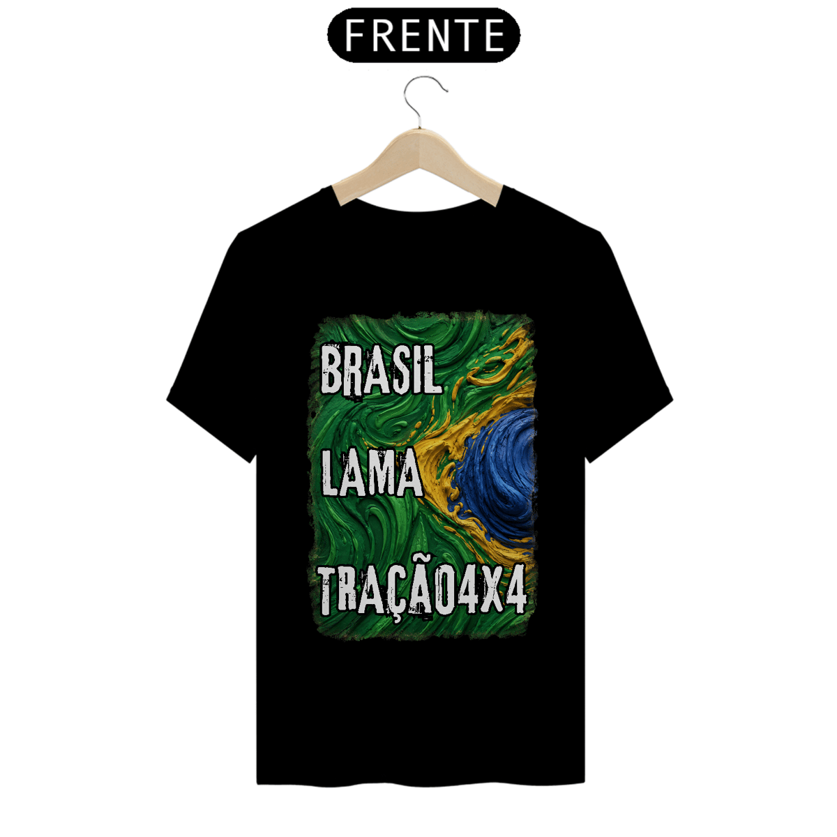 Nome do produto: Camiseta Quality - Brasil - Lama - Tração 4x4