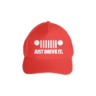 Nome do produto Boné Americano com Tela - JUST DRIVE
