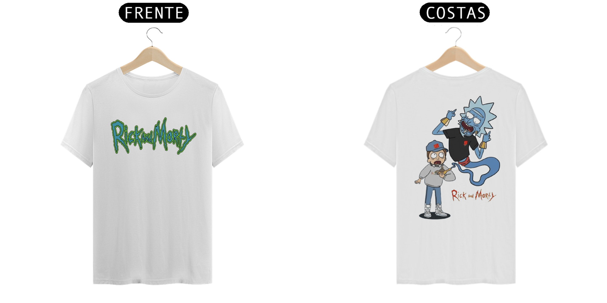 Camiseta Rick and Morty lampada mágica