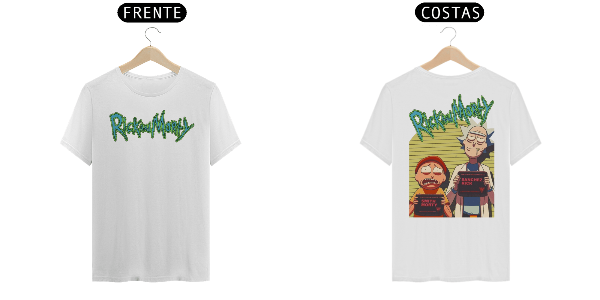 Camiseta Rick and Morty Fichados