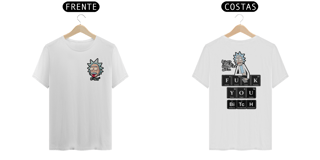 Nome do produto Camiseta Rick and Morty Tabela periódica
