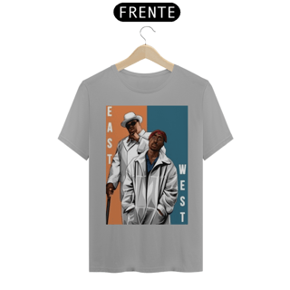 Nome do produto Camiseta East West Notorius Big e Tupac Shakur