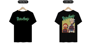 Nome do produto Camiseta Rick and Morty Fichados