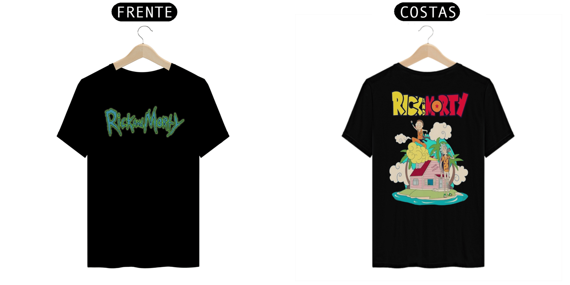 Camiseta Rick and Morty Dragon Ball 