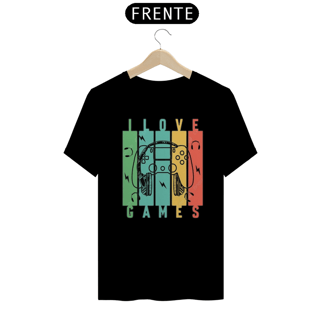 Nome do produto Camiseta Gamer I Love Games Geek