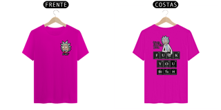 Nome do produto Camiseta Rick and Morty Tabela periódica