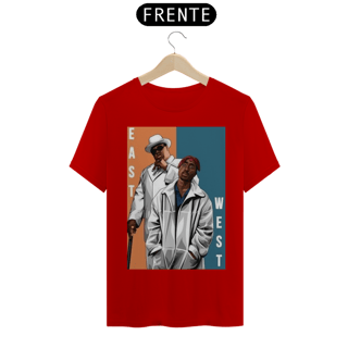Nome do produto Camiseta East West Notorius Big e Tupac Shakur