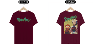 Nome do produto Camiseta Rick and Morty Fichados