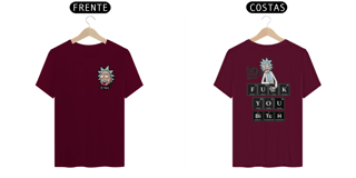Nome do produto Camiseta Rick and Morty Tabela periódica