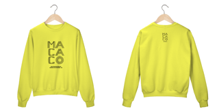 Nome do produto Moletom Fechado Macaco Preto