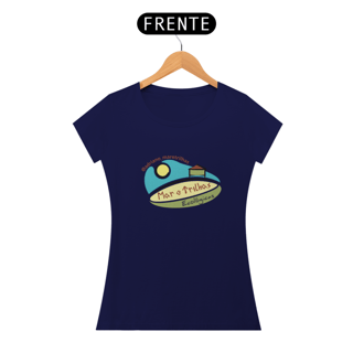 Nome do produto Camiseta Fem Algodão - Mar e Trilhas