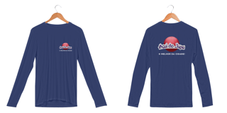 Nome do produto Camisa Longa Dry Uv Letra Branca - Açaí do Japa